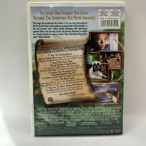 Peter Pan Widescreen DVD - Picture 2 of 3